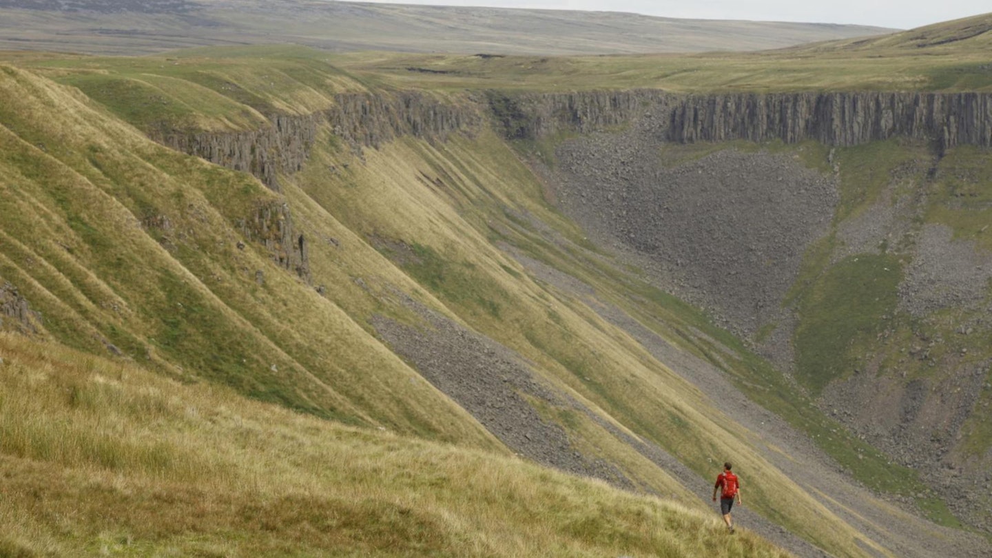 Dramatic scenery at High Cup Nick Pennines