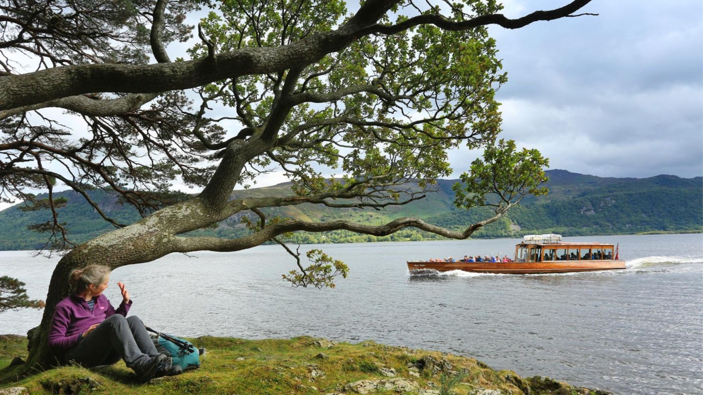 Keswick Launch boat on Derwent Water lake district