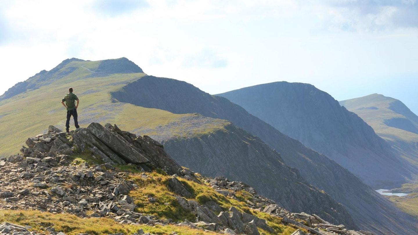 Looking back towards Cadair Idris from Mynydd Moel Snowdonia Cadair Idris