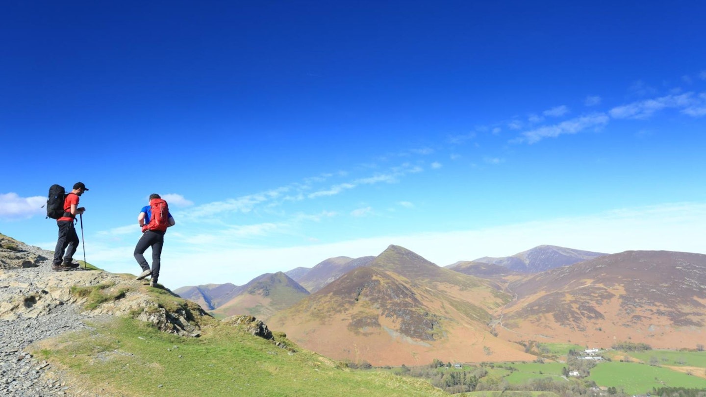 Looking from Cat Bells to Causey Pike Lake District