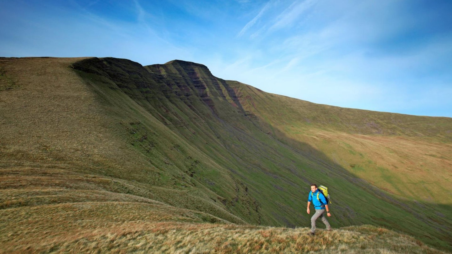 Pen y Fan from the Col between it and Cribyn Brecon Beacons