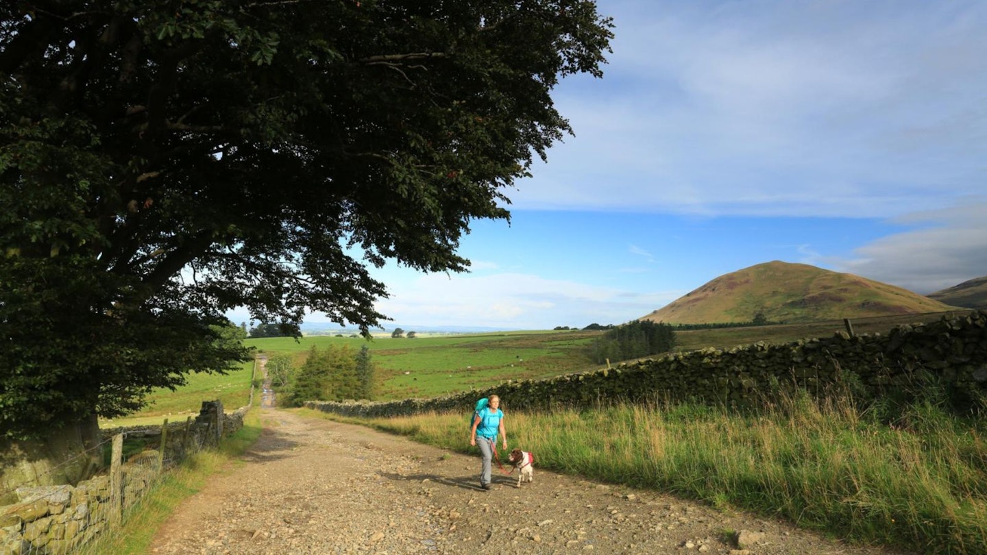 Track out of Dufton heading for High Cup Nick Pennines