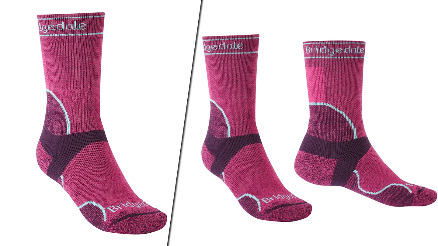 Women's Midweight T2 Merino Sport Crew bridgedale socks