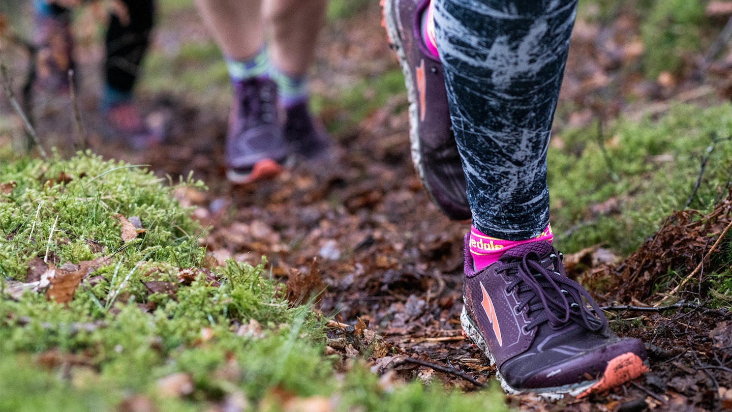 bridgedale socks in trail running shoes