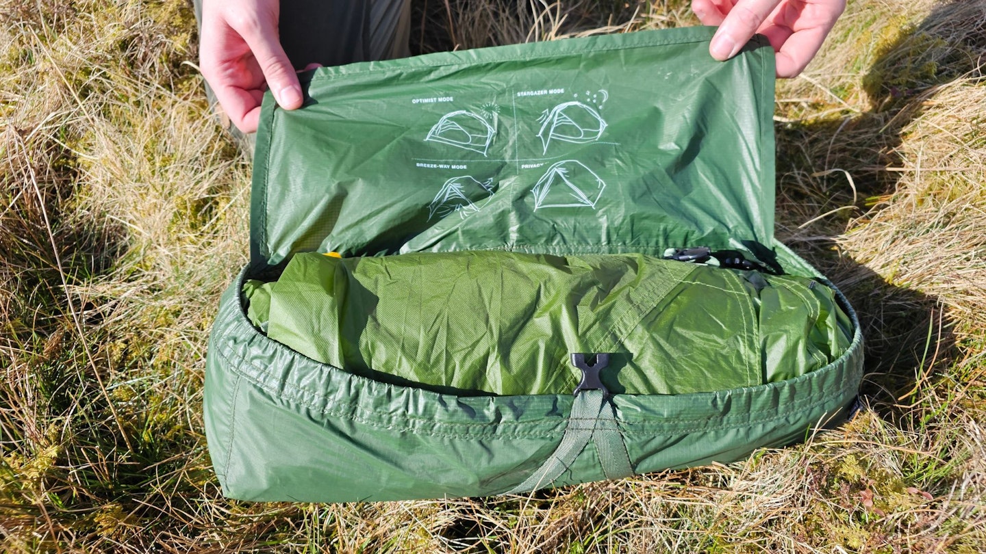 Exped Mira 1 HL tent pack size