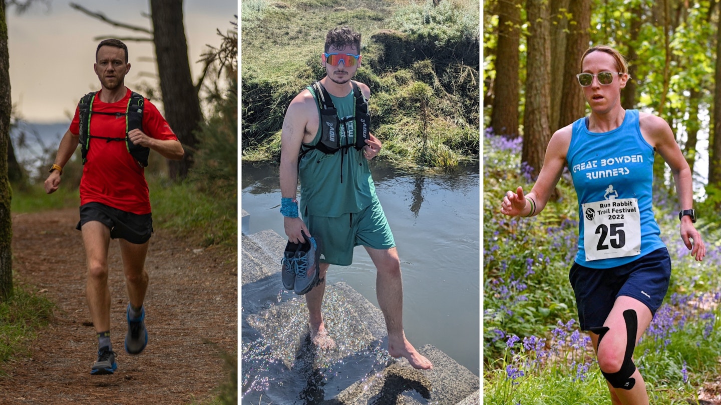 LFTO trail running shoe testers and authors Milo Wilson James Forrest and Lily Canter