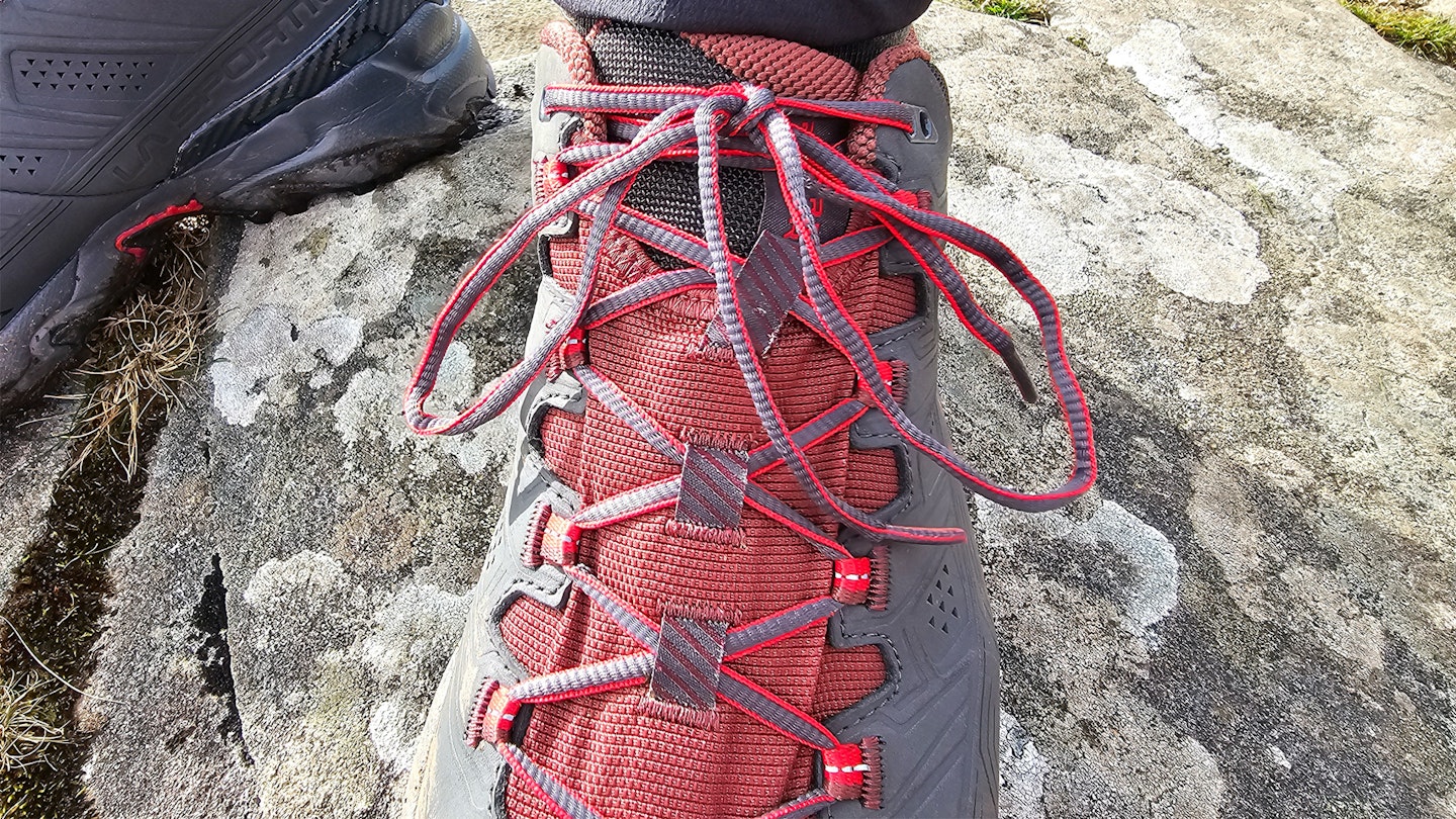 Laces of La Sportiva Ultra Raptor II Leather GTX hiking shoes