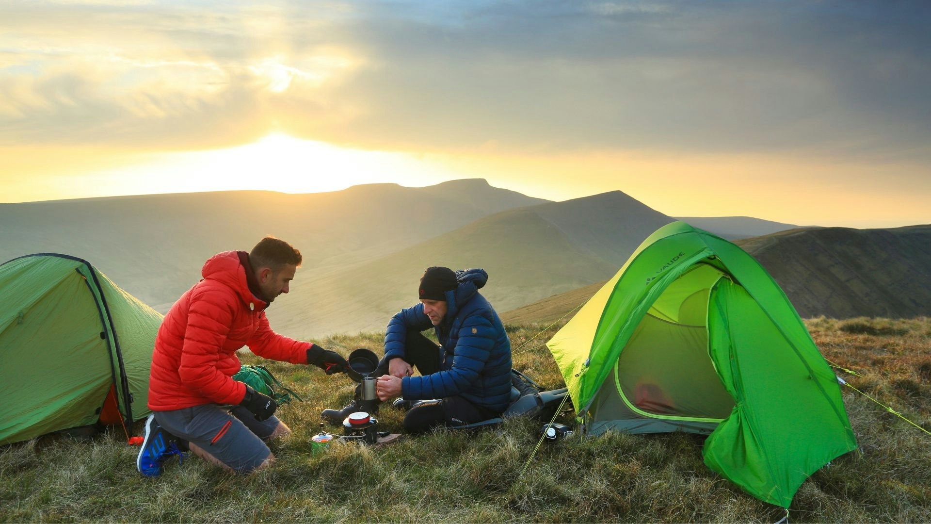 Wild camping shot for best backpacking stoves article