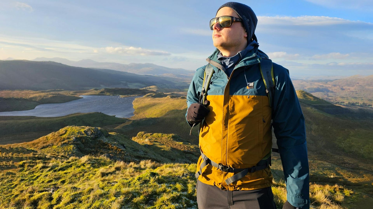 Sprayway cape wrath waterproof jacket modelled by matt jones