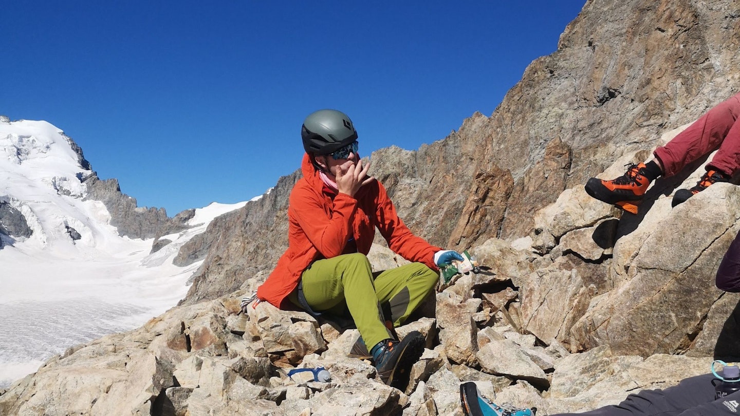 mixed nuts on a glacier. And some snacks