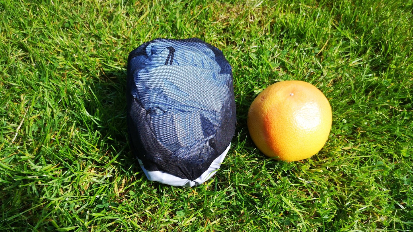 Frontier Futurelight Jacket small grapefruit for scale