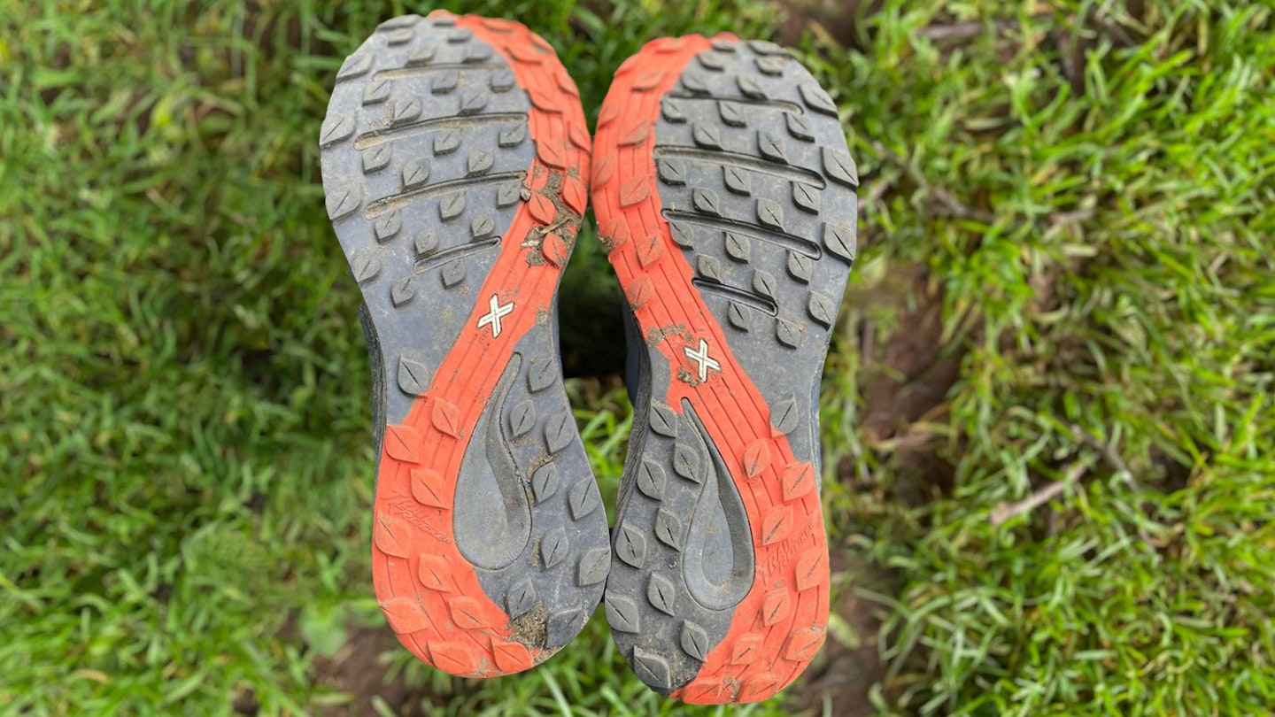 Lugs on the La Sportiva Levante trail running shoes