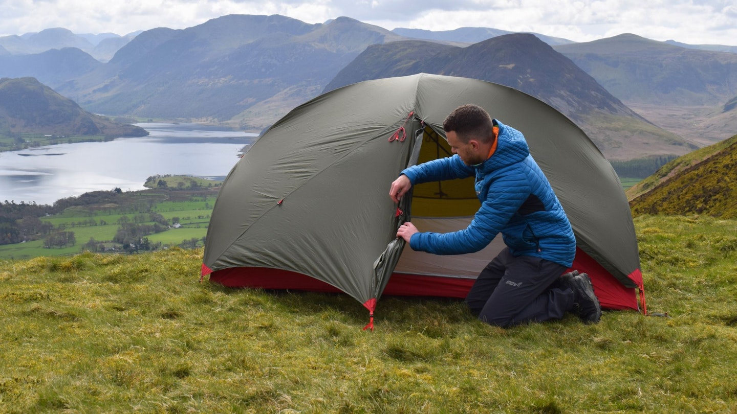 James Forrest pitching MSR Hubba Hubba NX 2-Person Backpacking Tent