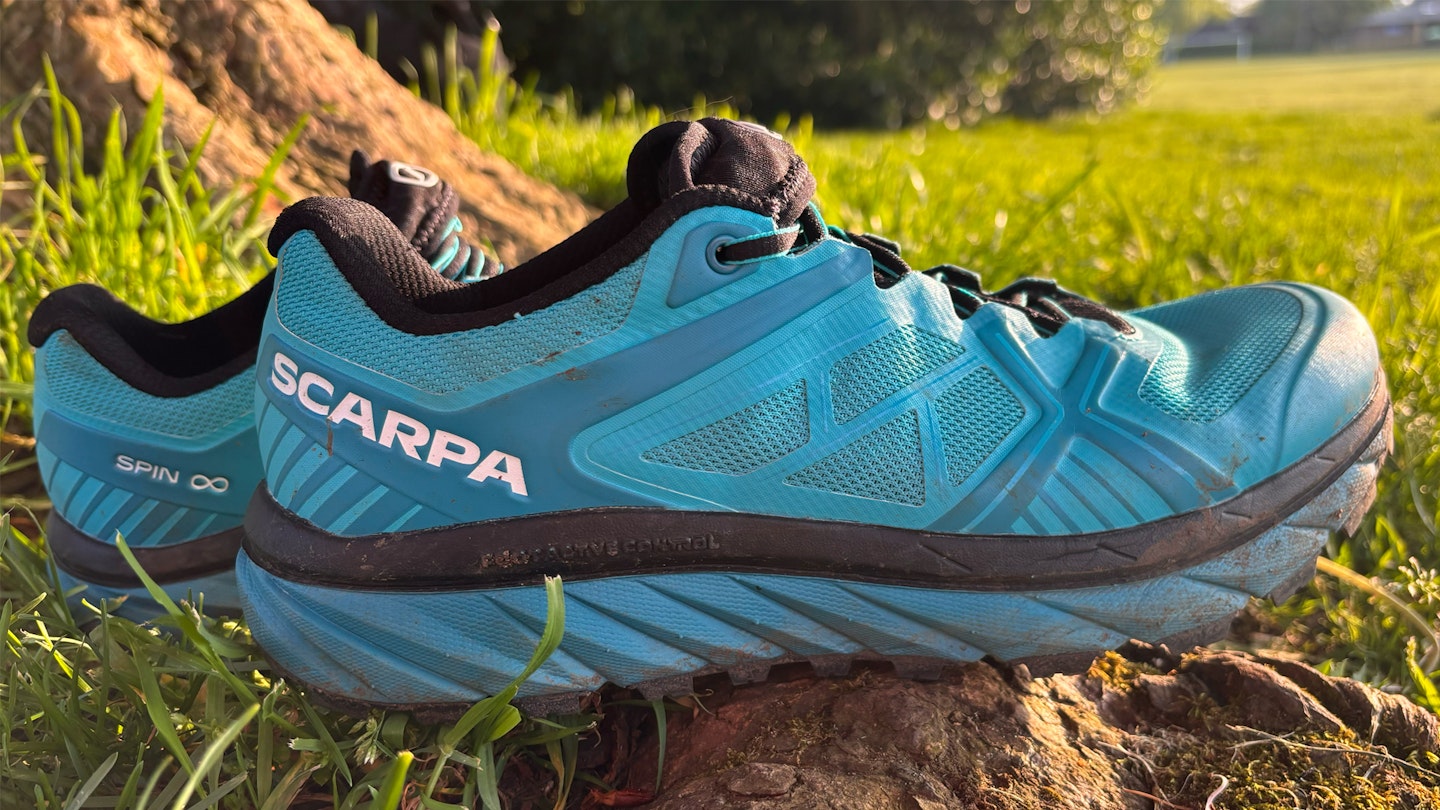 Midsole on Scarpa spin infinity trail running shoes