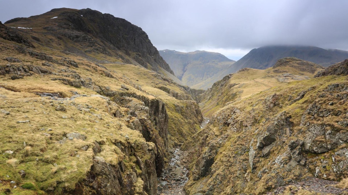 Piers Gill and Lingmell Corridor Route Lake District