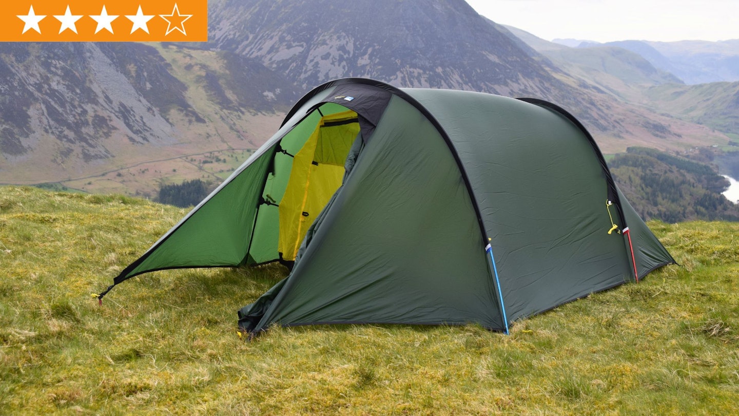 Terra Nova Starlite 2 pitched on a hilltop with LFTO star rating