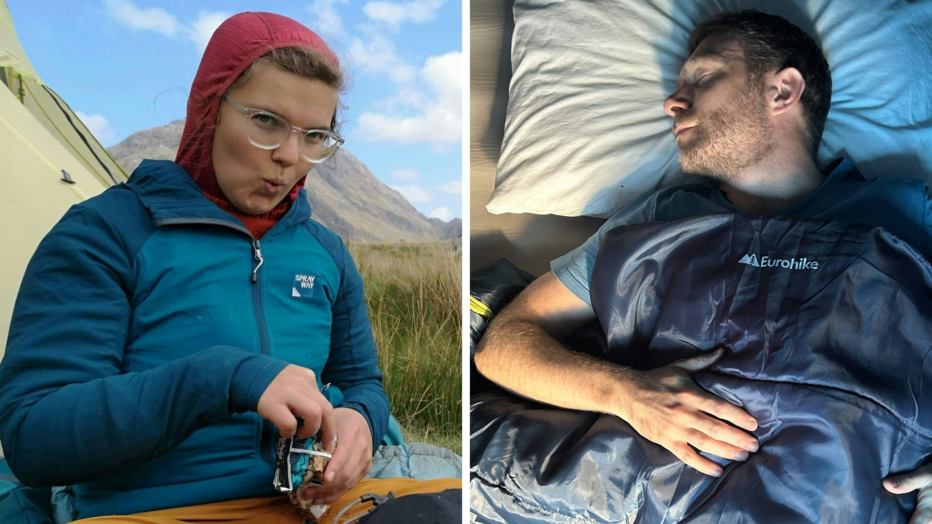 Alex Foxfield Fliss Freeborn sleeping bag testers LFTO