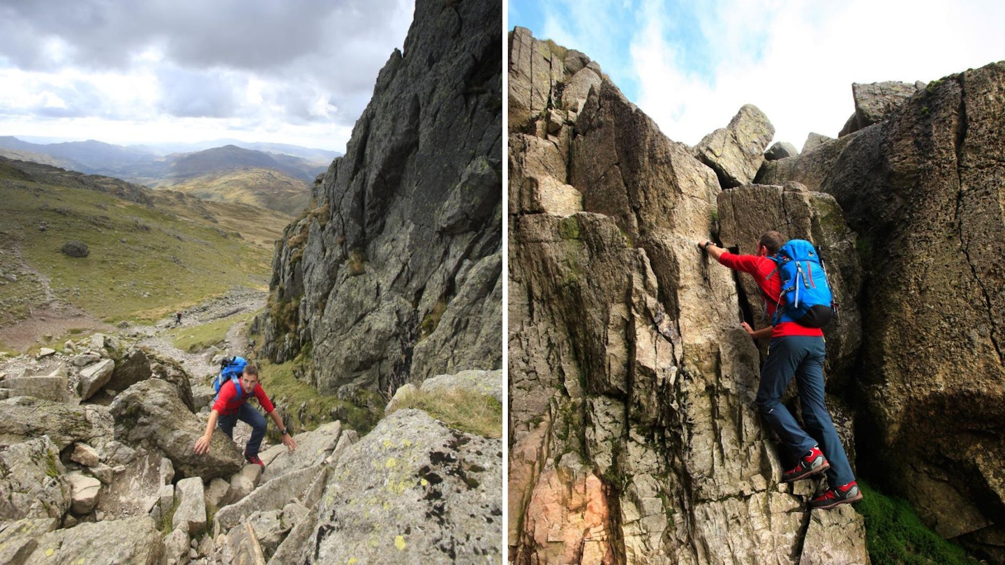 Bad Step Crinkle Crags Lake District