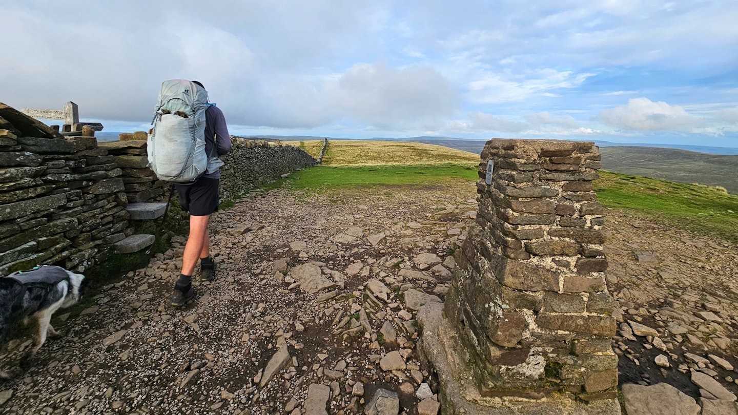 Matt Jones hiking wearing Deuter Aircontact Ultra 50+5