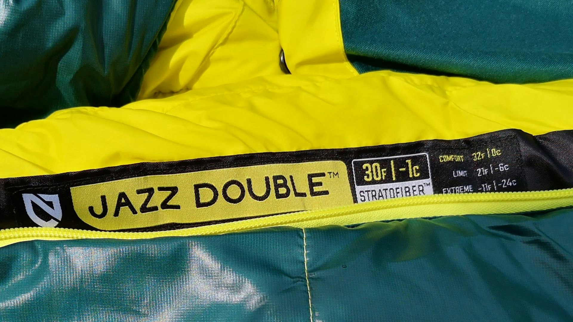 Temperature ratings on a double sleeping bag