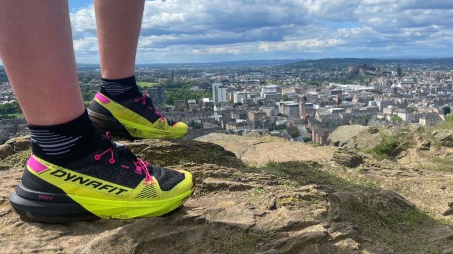 Dynafit Ultra DNA above Edinburgh