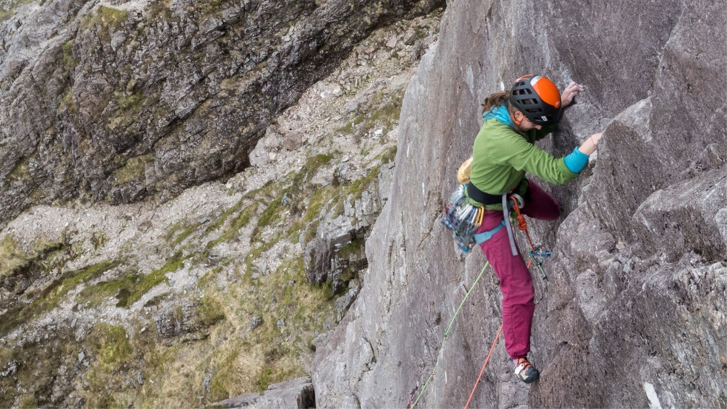 Photo of Anisha, LFTO author, climbing