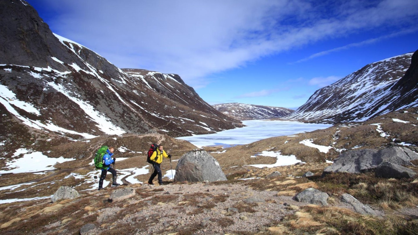 Loch Avon from the south west, main feature image for the cairngorms guide