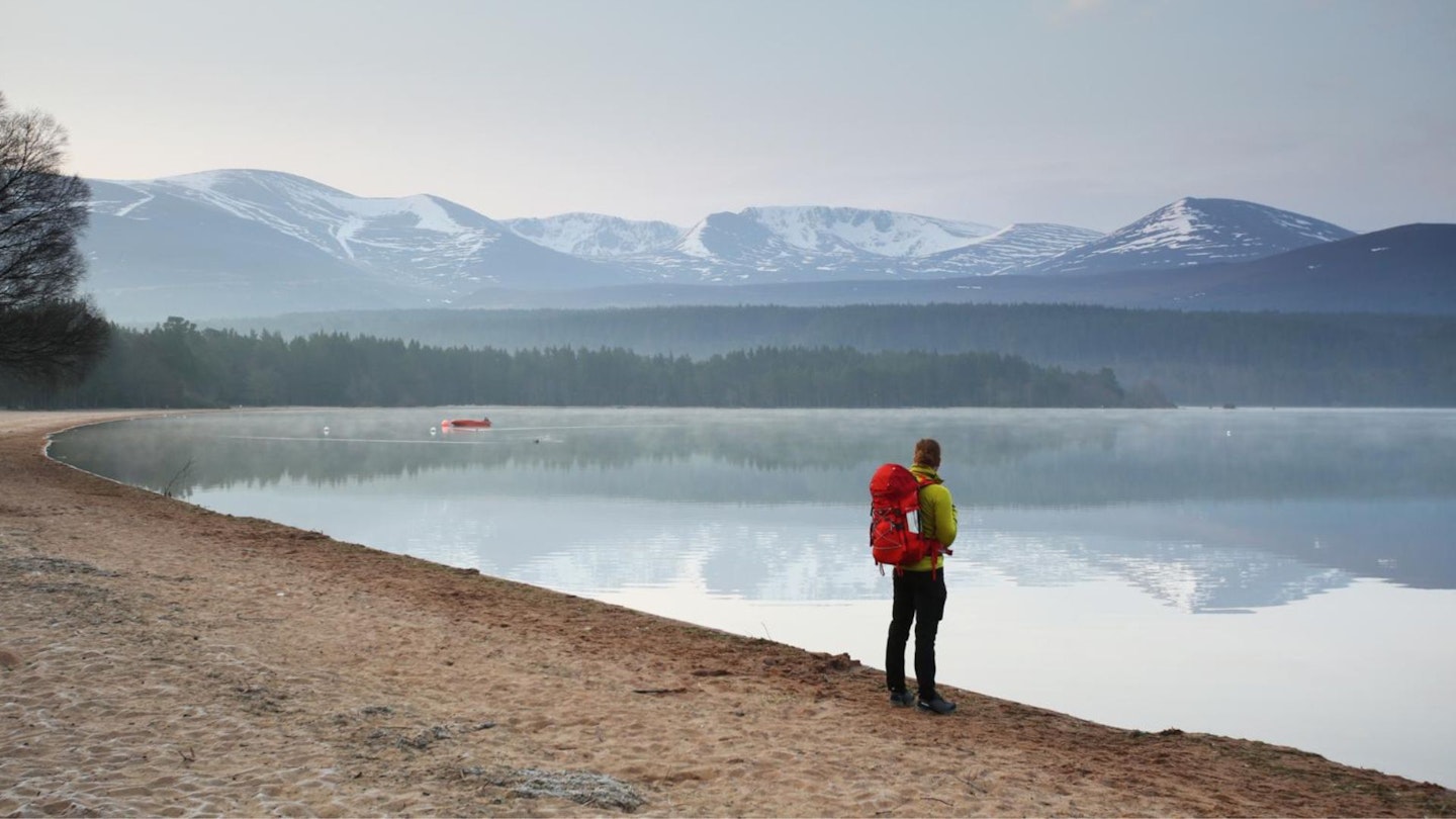 Loch Morlich overlooking the Northern Corries