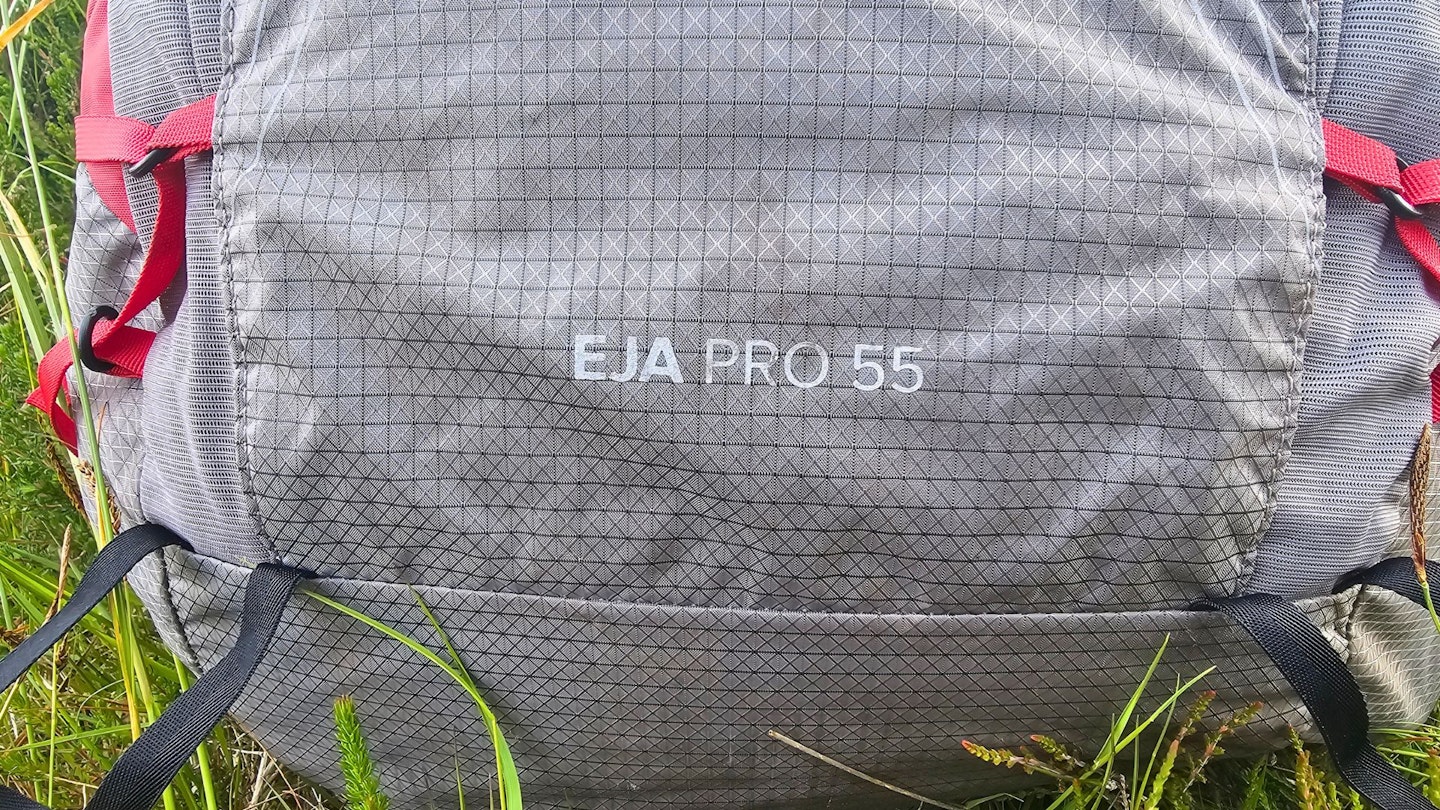 Osprey Eja Pro 55 brand stitching