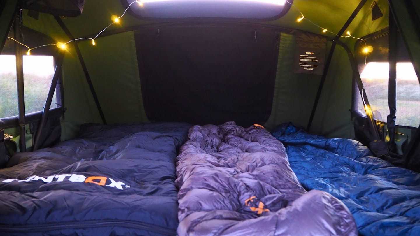 Bedroom of TentBox Lite XL