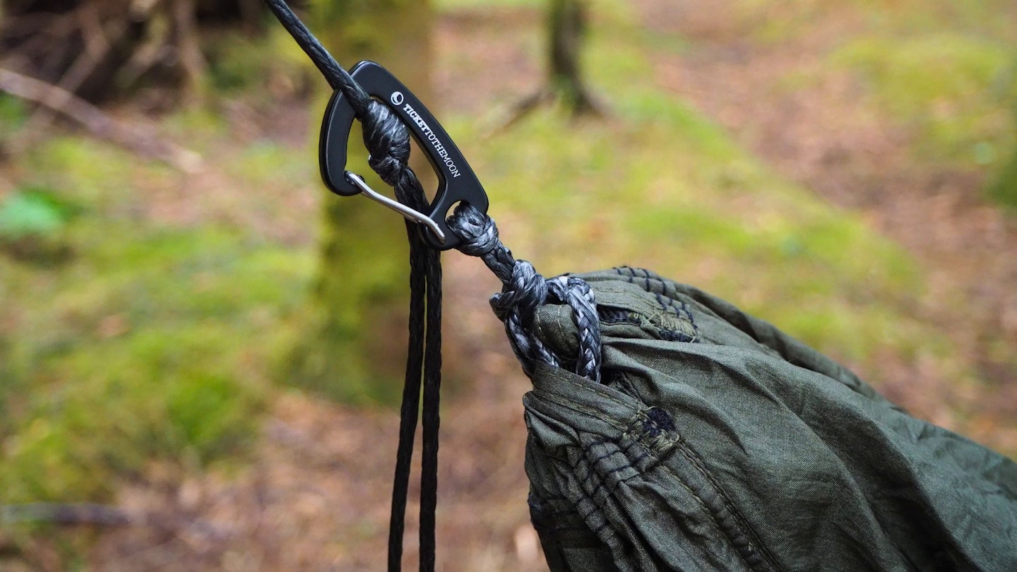 Ticket To The Moon Pro Mat Hammock carabiner