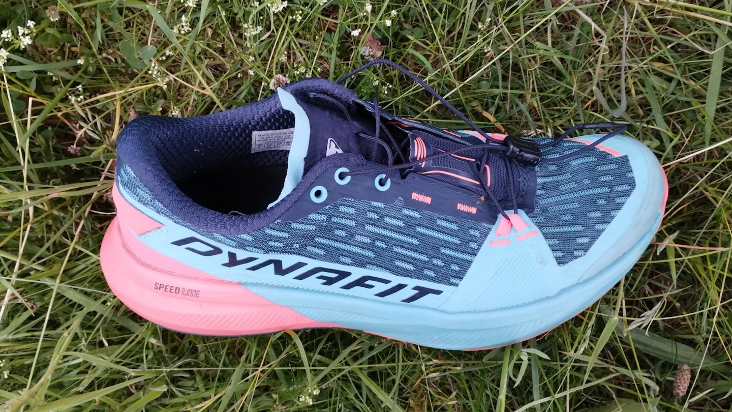 The upper of the Dynafit Ultra 2 trail running shoes