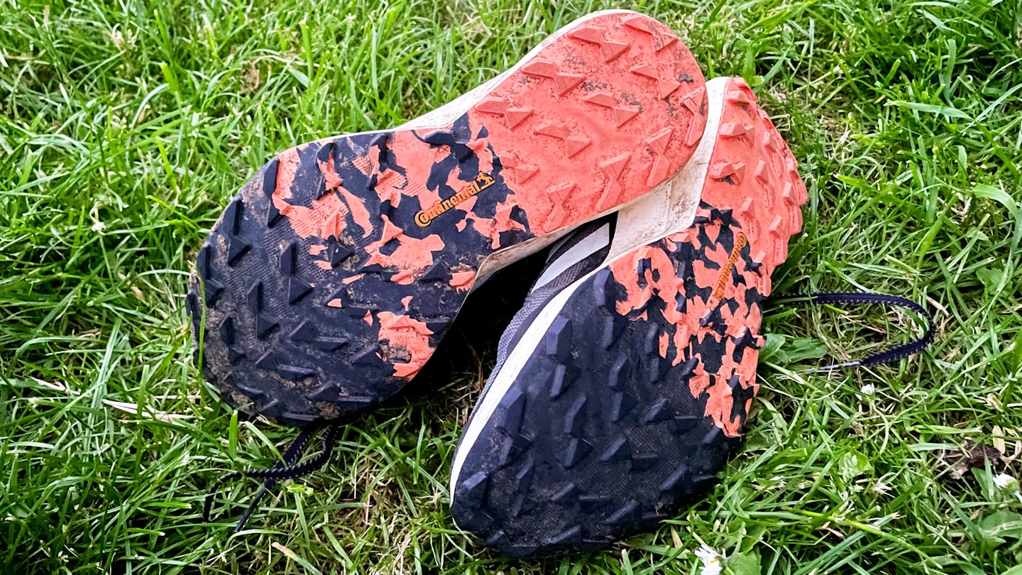 lugs and outsole of the Adidas Terrex Agravic Speed trail running shoes