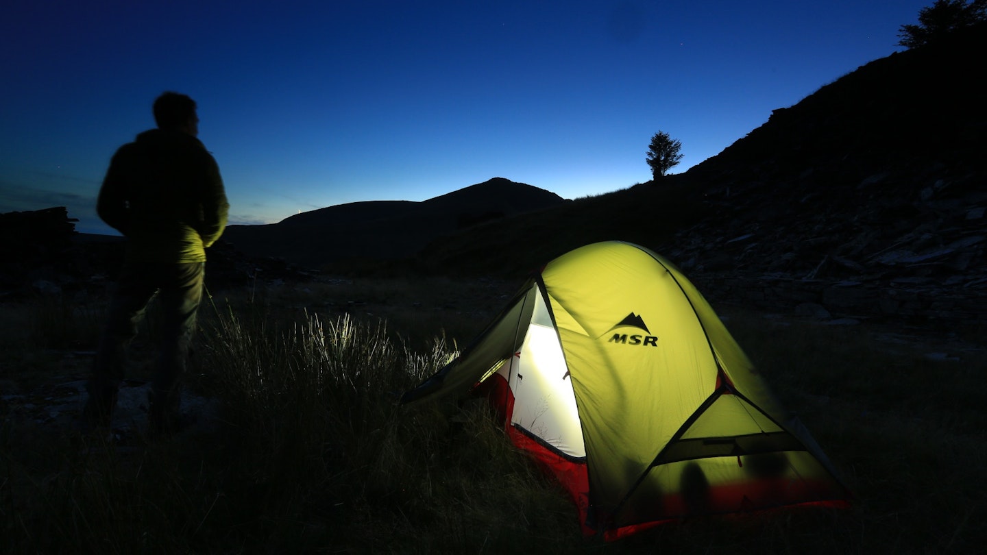 Evening wild camp