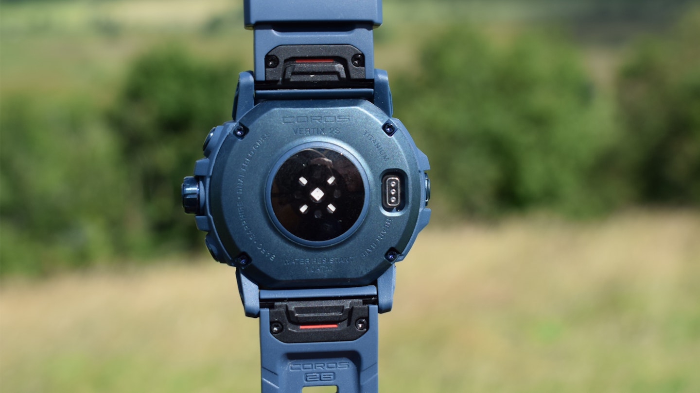 Charging screen of the Coros Vertix 2S GPS running watch