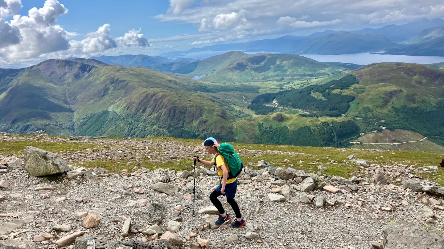 High on the zigzags Ben Nevis Mountain Track