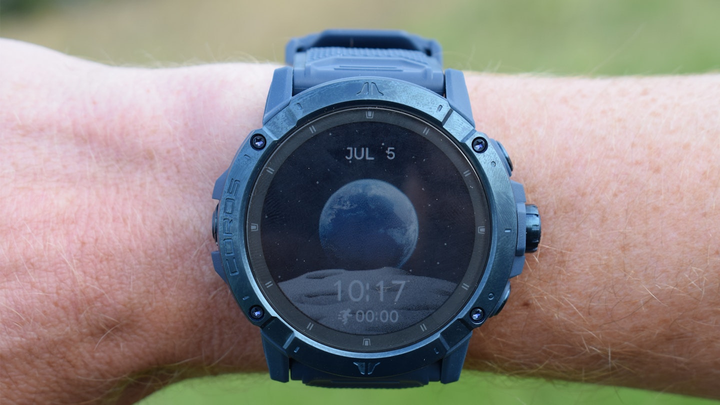 Home Screen of the Coros Vertix 2S GPS running watch