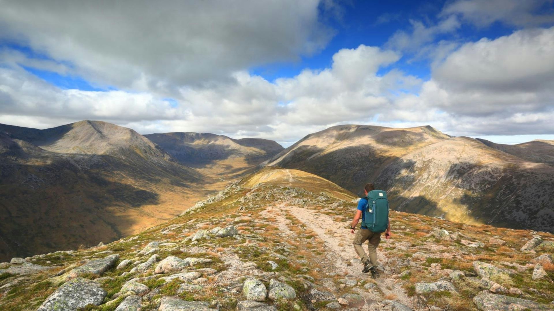 Looking towards Ben Macdui from Carn a