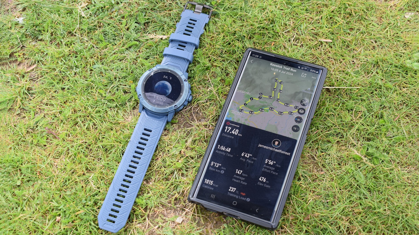 Mapping on phone with the Coros Vertix 2S GPS running watch