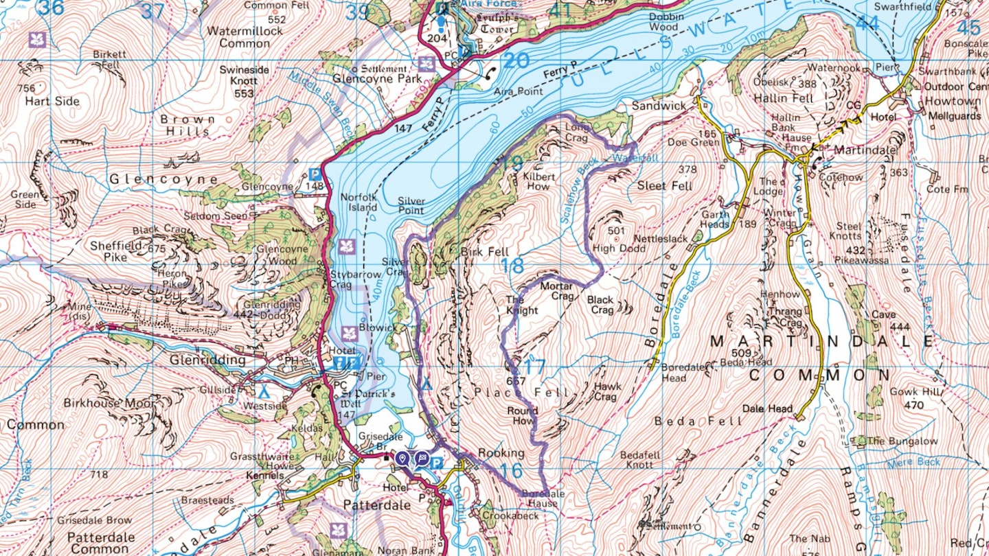 Place Fell OS map