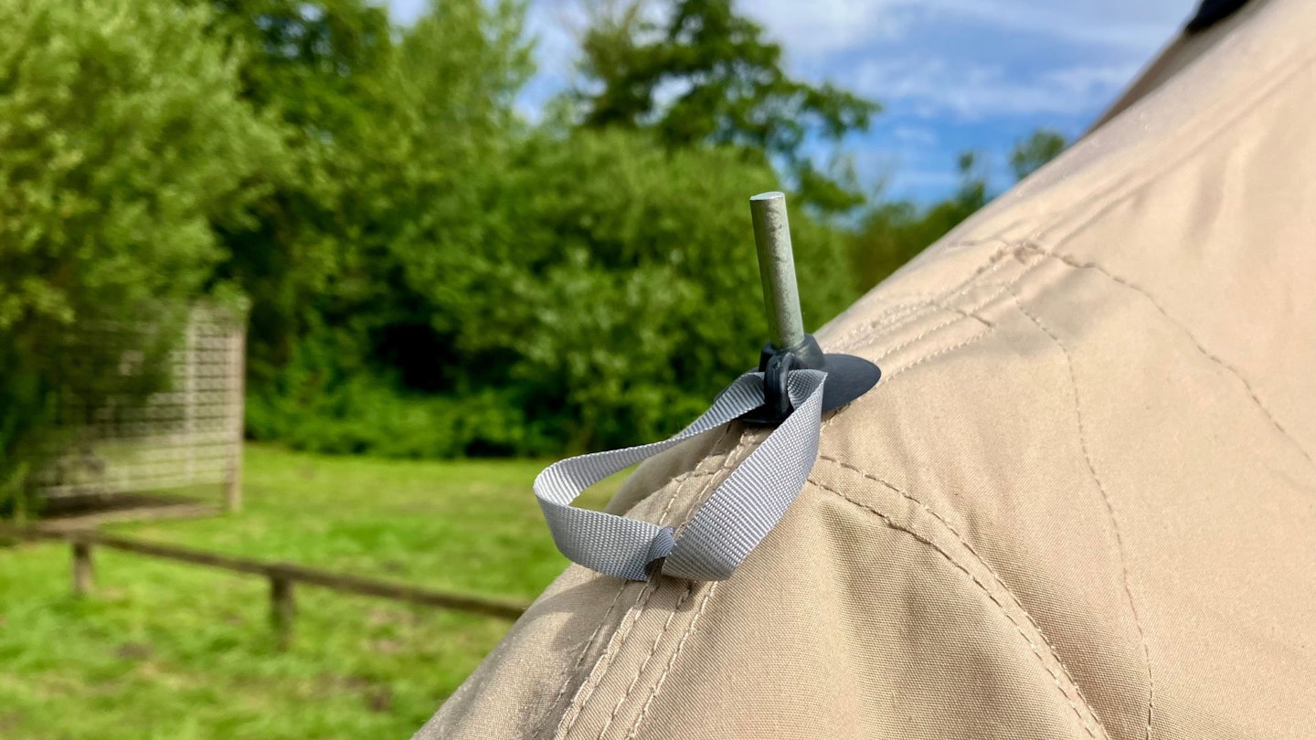 Robens Klondike bell tent A-frame pole attachment