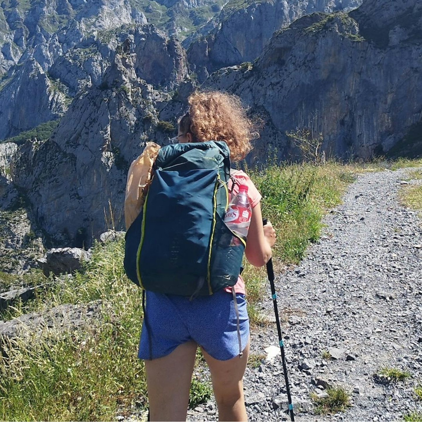 Squarecrop patagonia shorts in the mountains