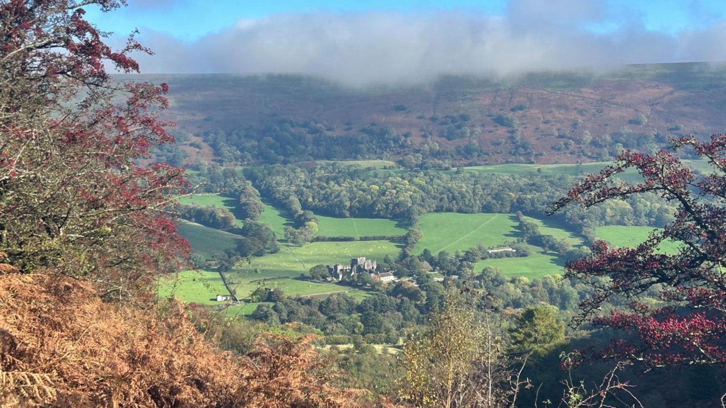 View over the village from Offa's Dyke