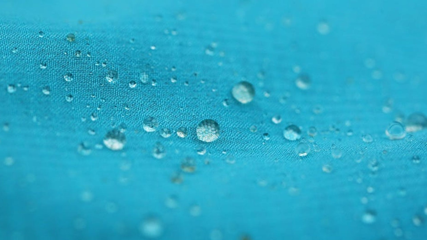 water beading on goretex