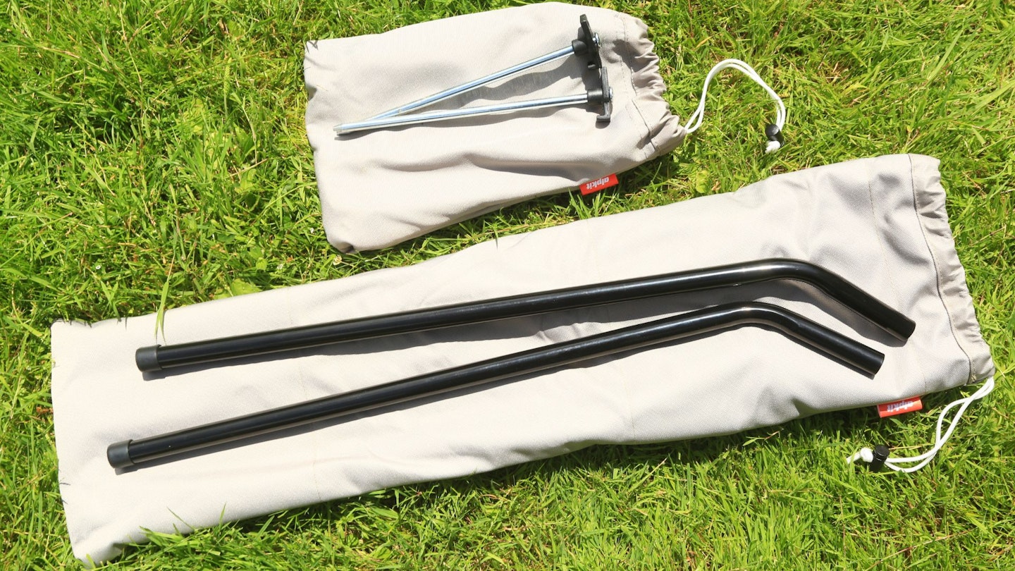 Alpkit roundhouse poles and pegs