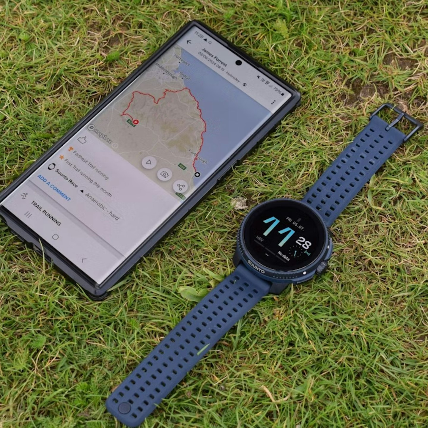 App connection of Suunto Race GPS running watch