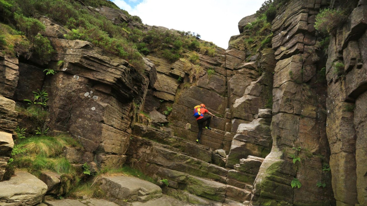 Bleaklow route scramble