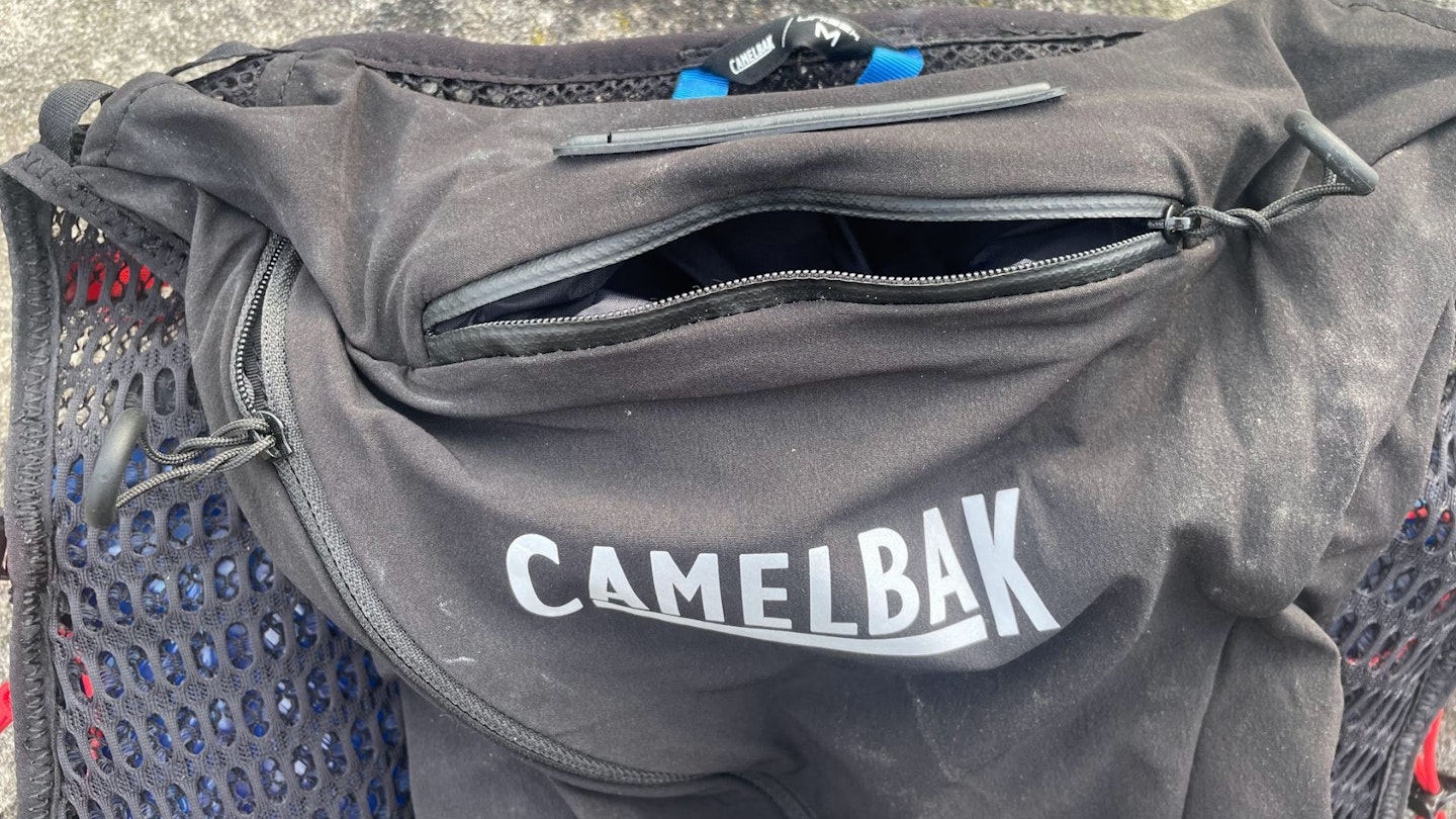 Camelback pack key pocket