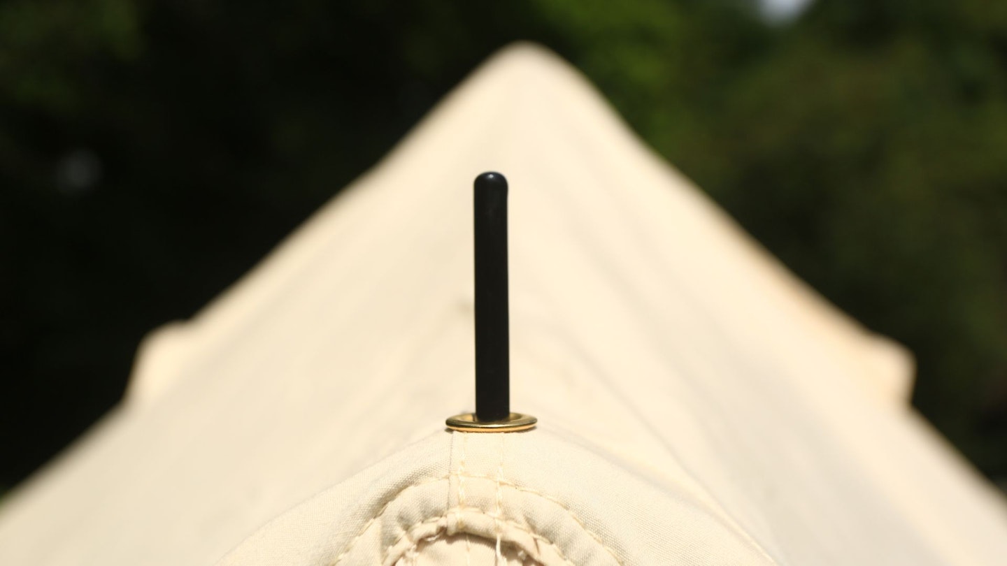 The front pole spike on the alpkit roundhouse