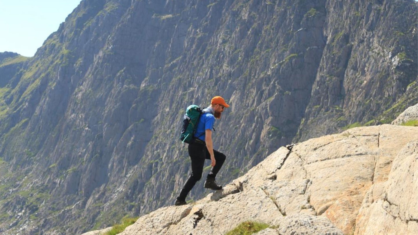 Y Gribyn & Y Lliwedd steep ascent